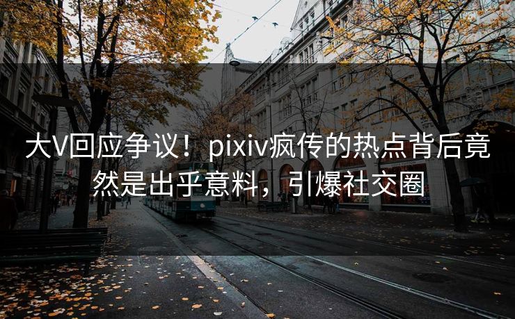 大V回应争议！pixiv疯传的热点背后竟然是出乎意料，引爆社交圈