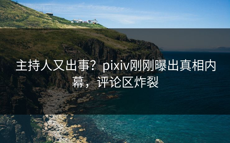 主持人又出事？pixiv刚刚曝出真相内幕，评论区炸裂